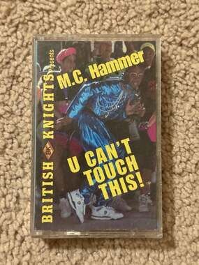 British Knights Presents MC Hammer U Can't Touch This Vintage 1990 Cassette Tape